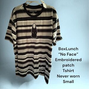 Unisex Studio Ghibli “No Face” embroidered patch shirt